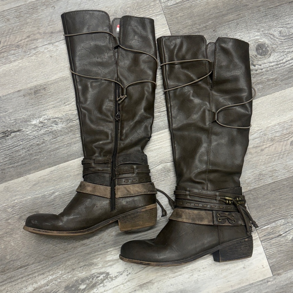 Stylish Brown Knee-High Boots